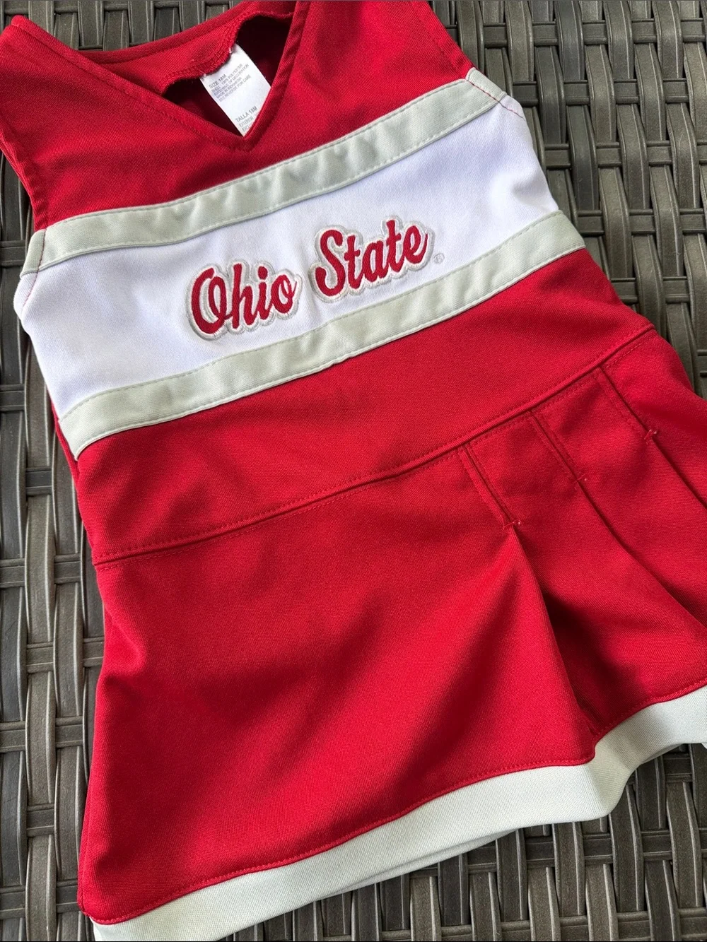 Ohio State 18M Red Cheerleader Uniform